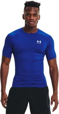 Maglia a manica corta HeatGear® Armour da uomo Royal / Bianco XL