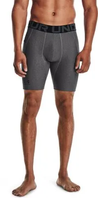 Shorts HeatGear® Armour Compression da uomo Carbon Heather / Nero S