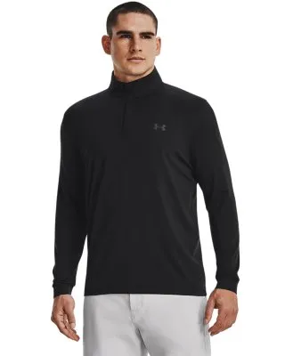 Maglia  Playoff ¼ Zip da uomo Nero / Jet Grigio XL