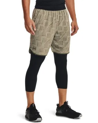 Shorts  HIIT Woven GeoTessa da uomo Tent / Khaki Grigio / Baroque Verde S