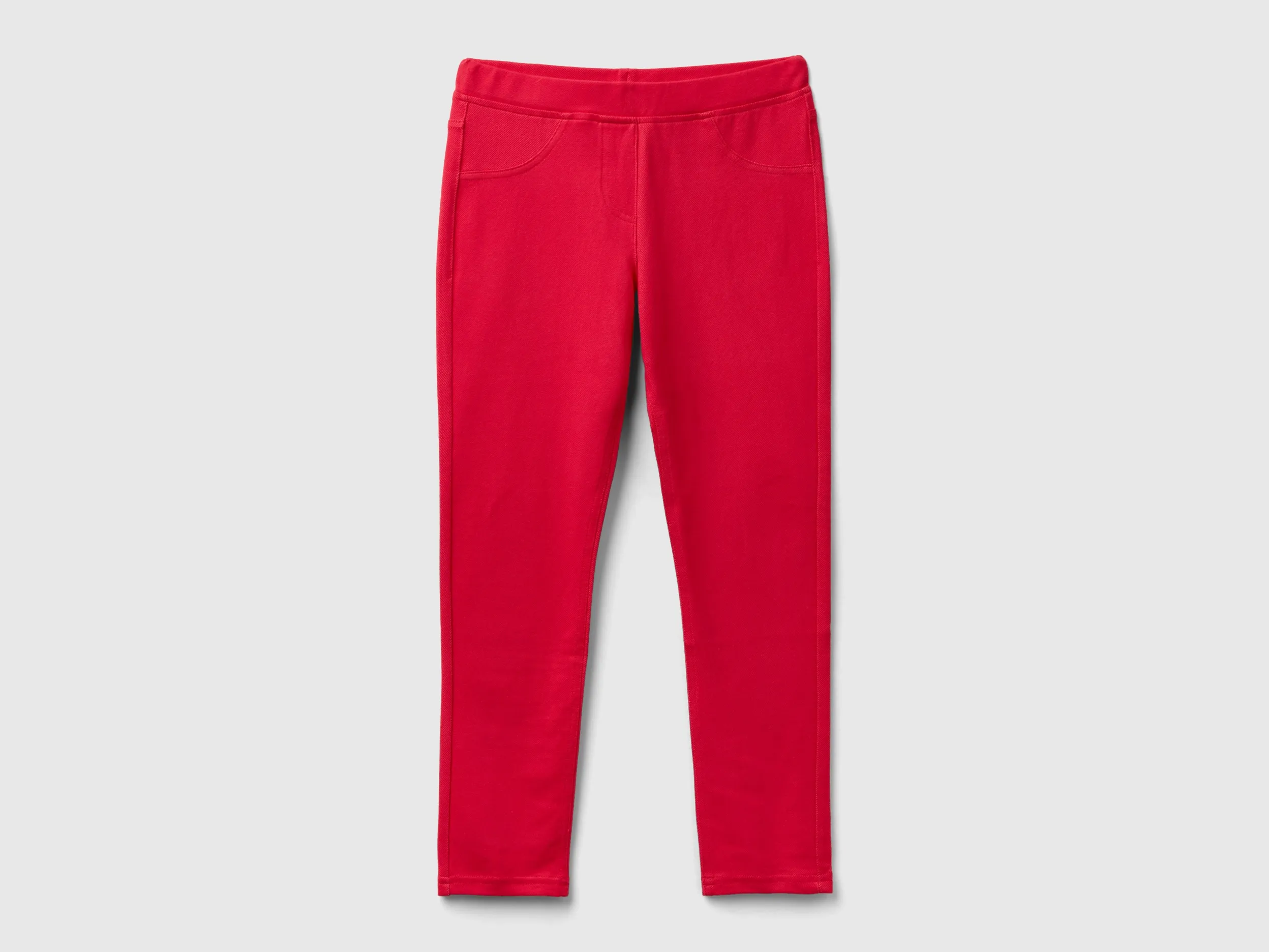 Benetton, Jeggings Regular Fit, Fucsia, Bambini