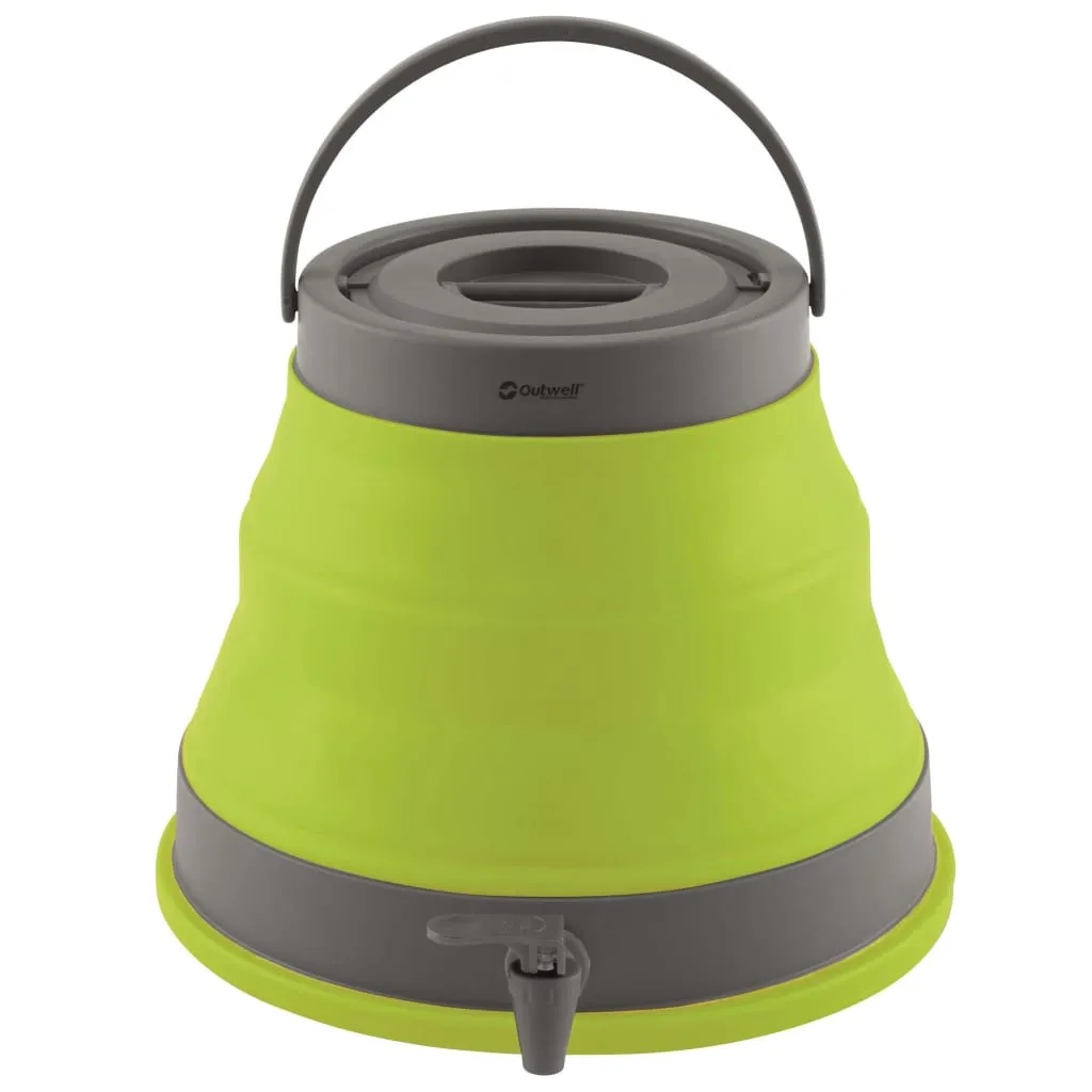 Outwell Tanica per Acqua Pieghevole 12 L Lime Verde 650686