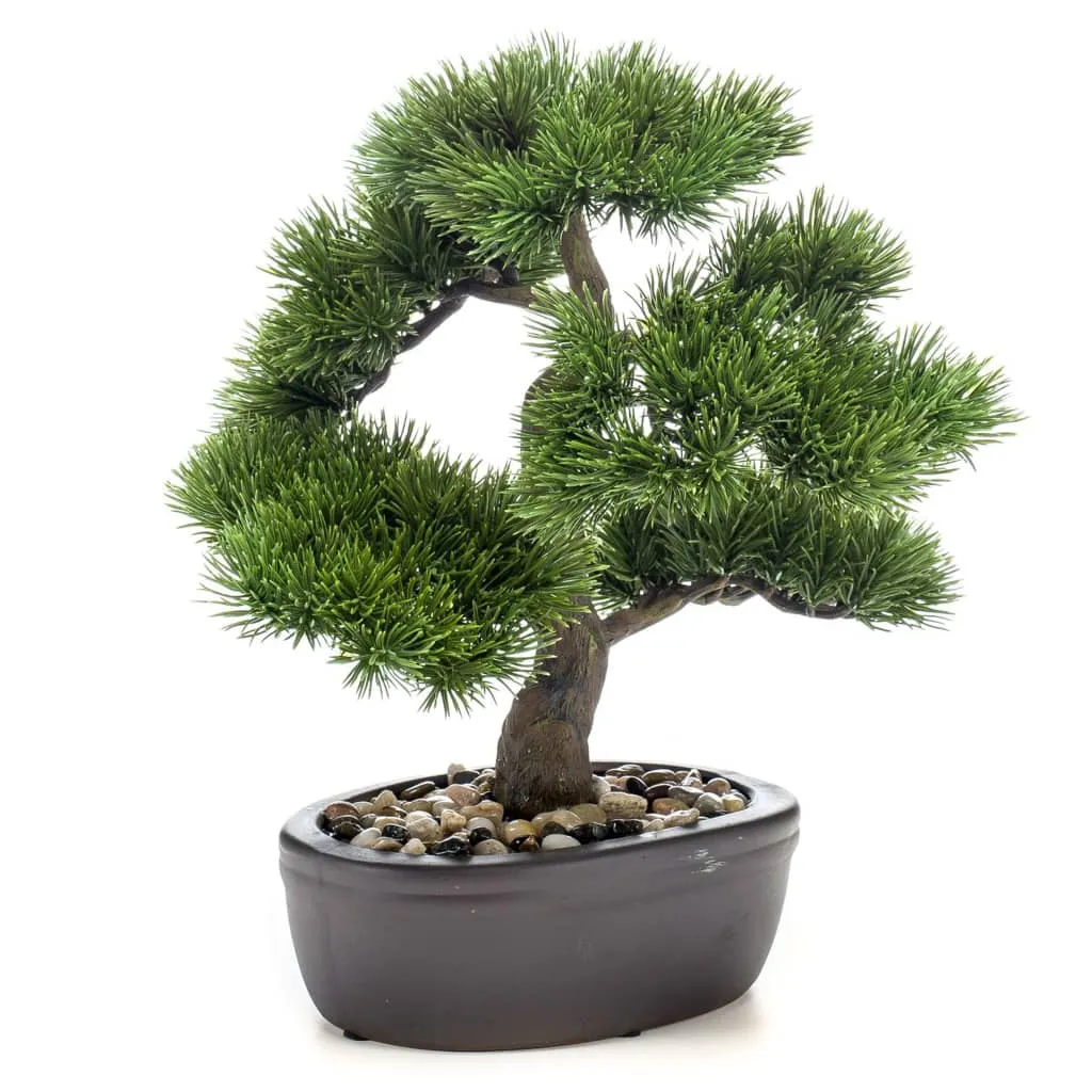 Emerald Pino Artificiale Bonsai in Vaso Marrone 32 cm