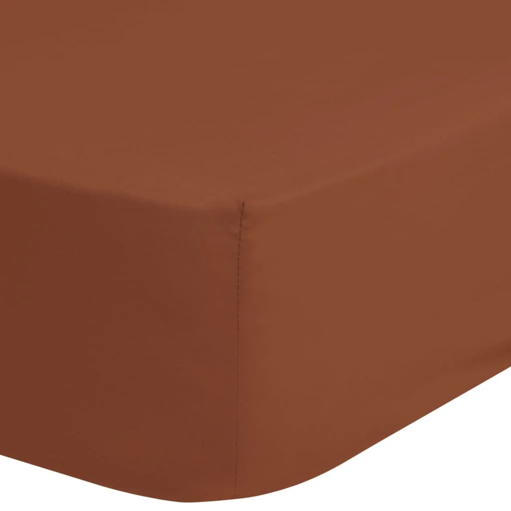 Good Morning Lenzuolo con Angoli Jersey 160/180x200 cm Terracotta