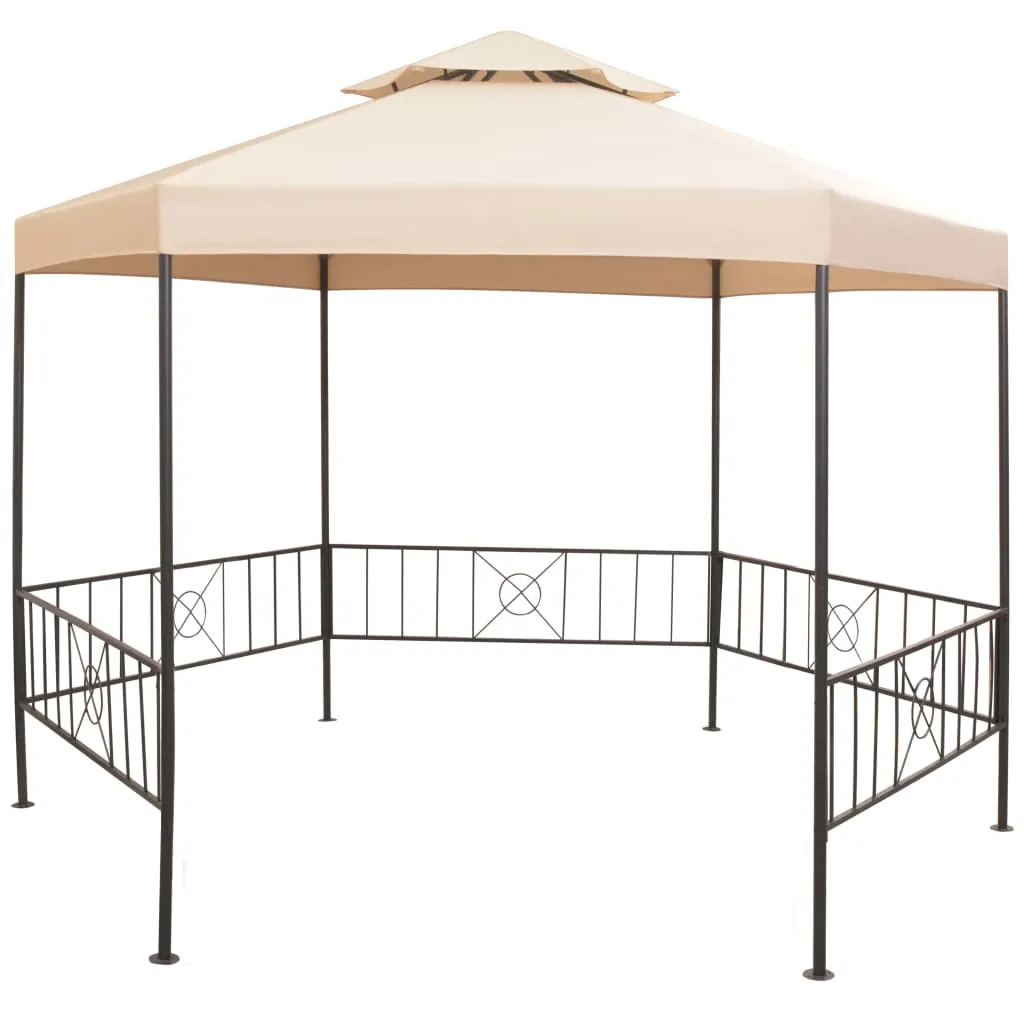 vidaXL Gazebo Padiglione Tenda da Giardino 323x265 cm