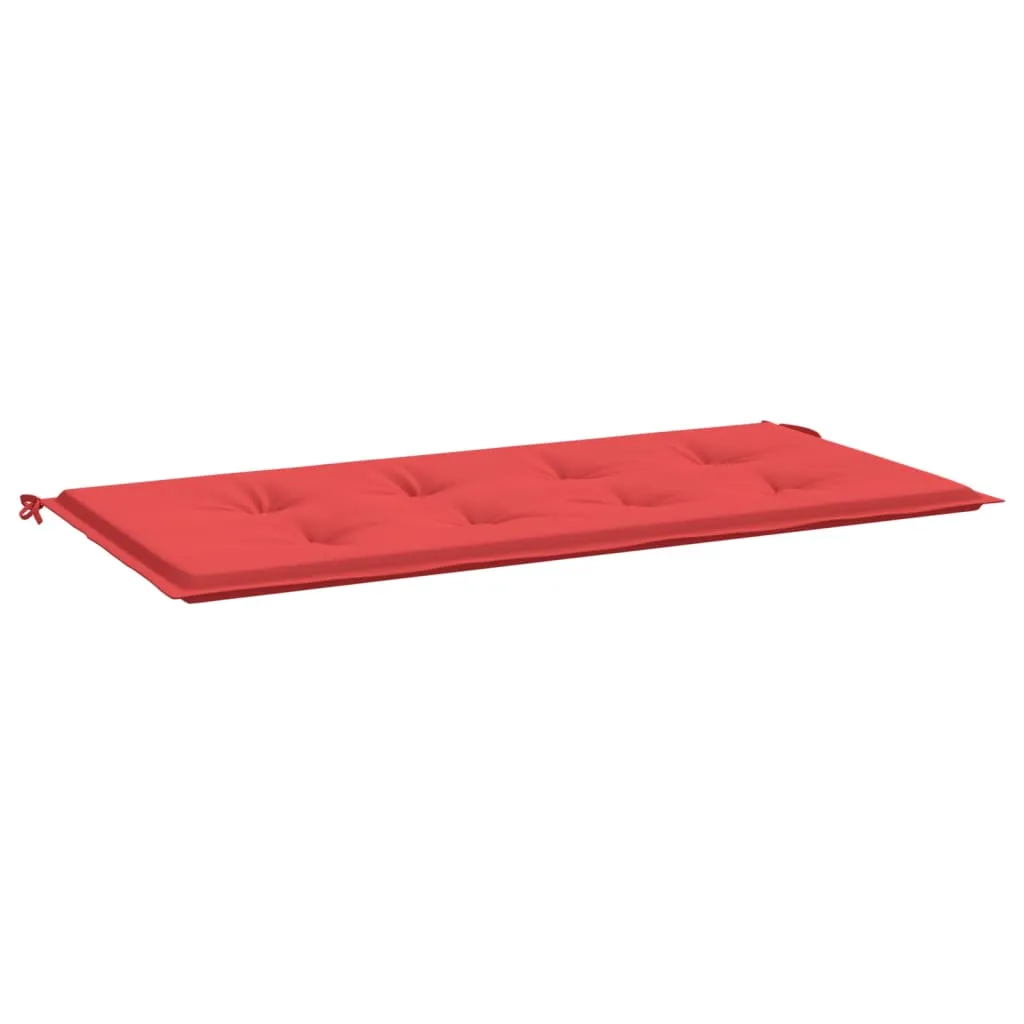 vidaXL Cuscino per Panca Rosso 120x50x3 cm in Tessuto Oxford