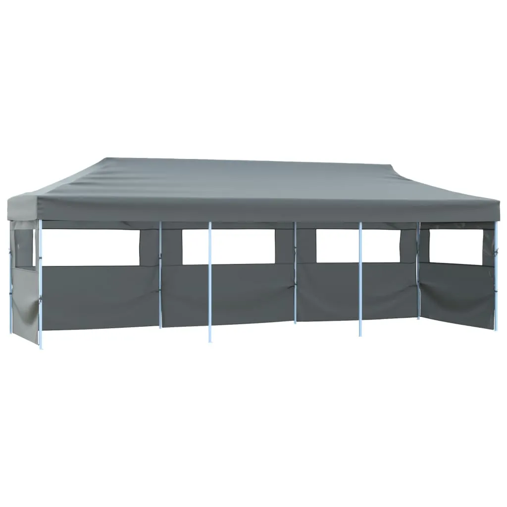 vidaXL Tenda Pieghevole Pop-Up con 5 Pareti Laterali 3x9 m Antracite