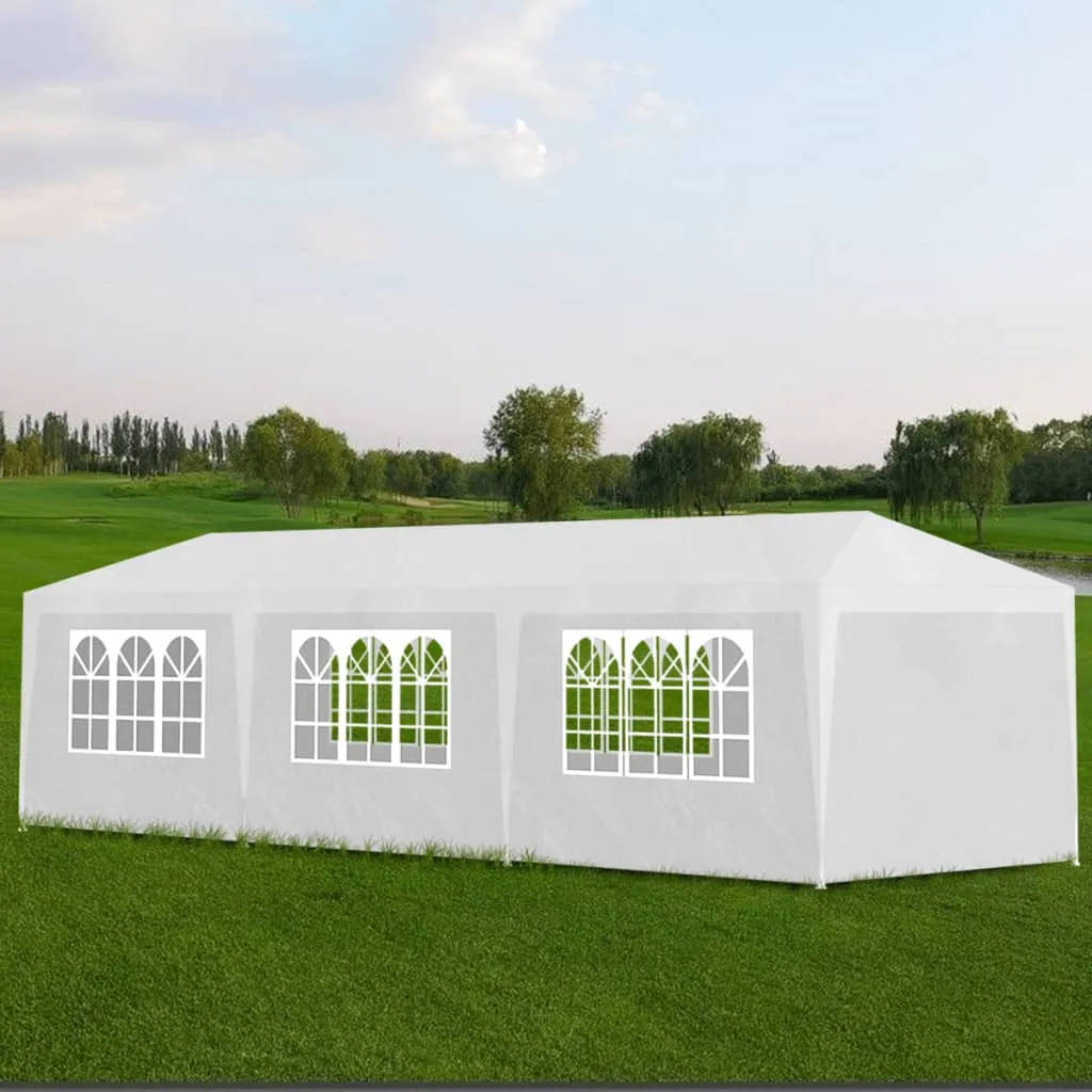 vidaXL Tenda per Feste 3x9 m Bianca