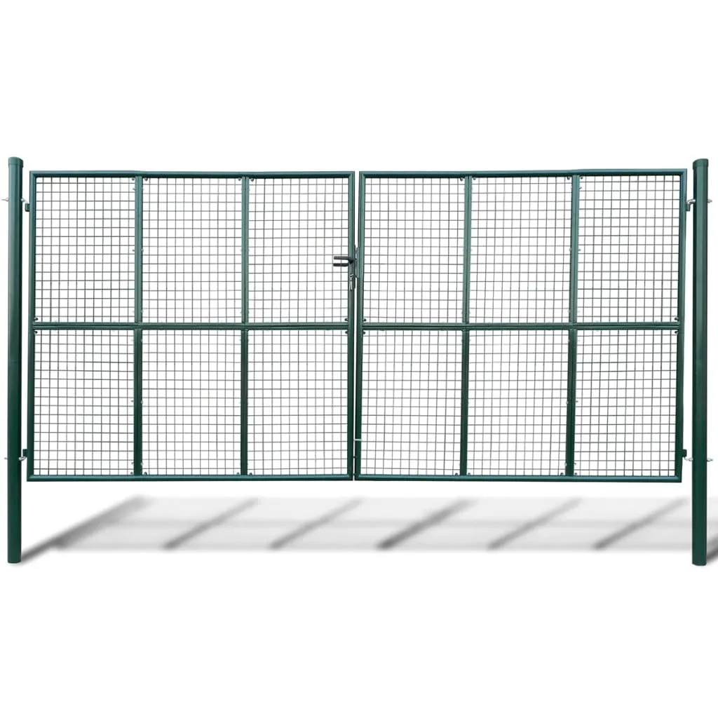 vidaXL Cancello a Rete per Giardino 415 x 225 cm / 400 x 175 cm