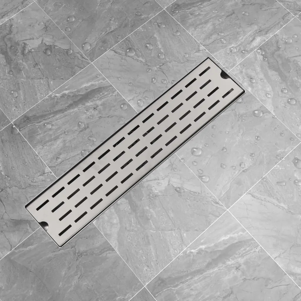 vidaXL Canaletta di Drenaggio Lineare 530x140 mm in Acciaio Inox