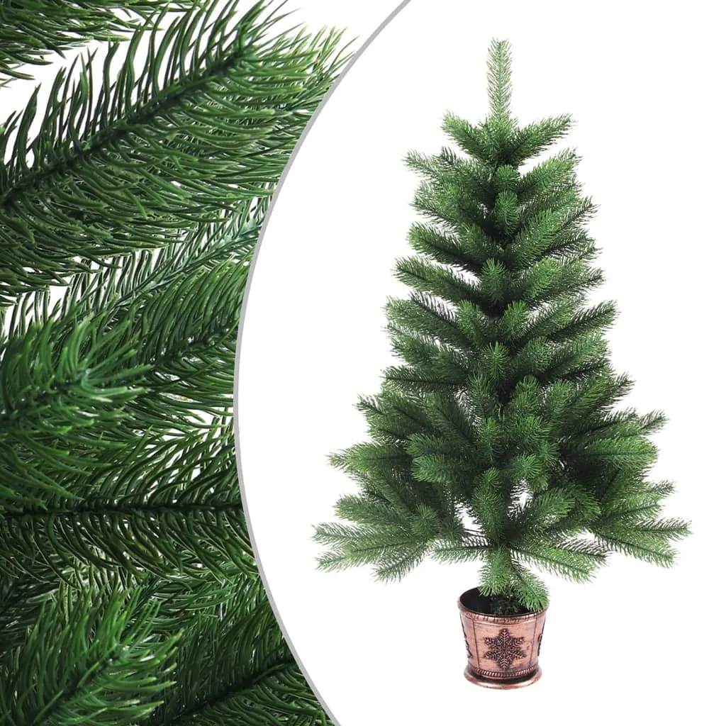 vidaXL Albero di Natale Artificiale Realistico con Punte 90 cm Verde