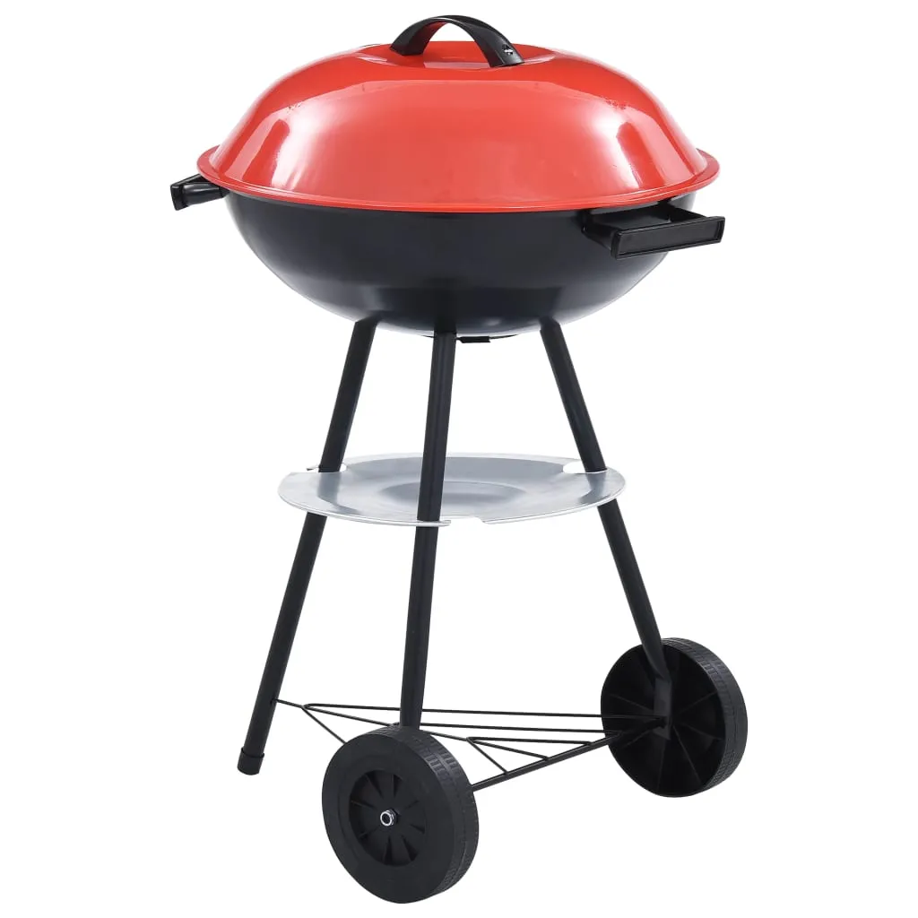 vidaXL Barbecue a Carbone Kettle Portatile XXL con Ruote 44 cm