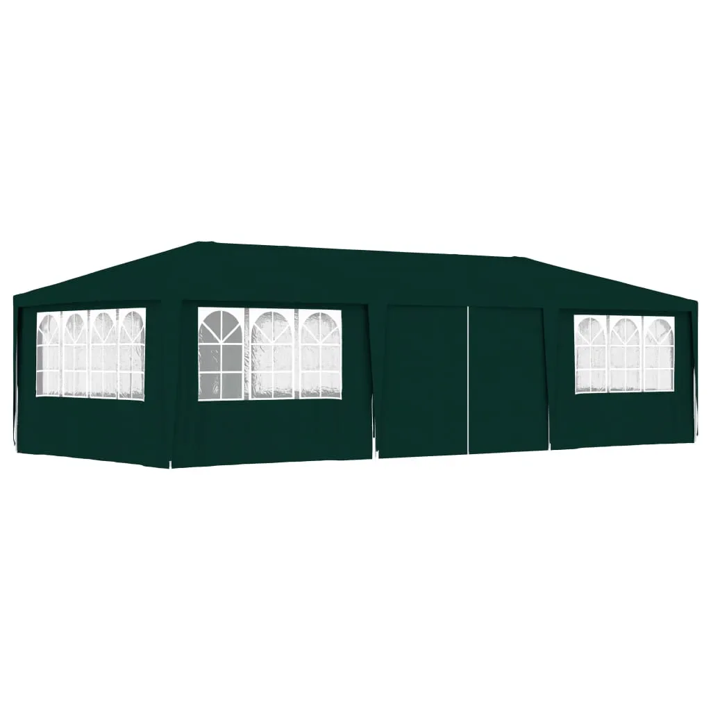 vidaXL Gazebo Professionale con Pareti 4x9 m Verde 90 g/m²