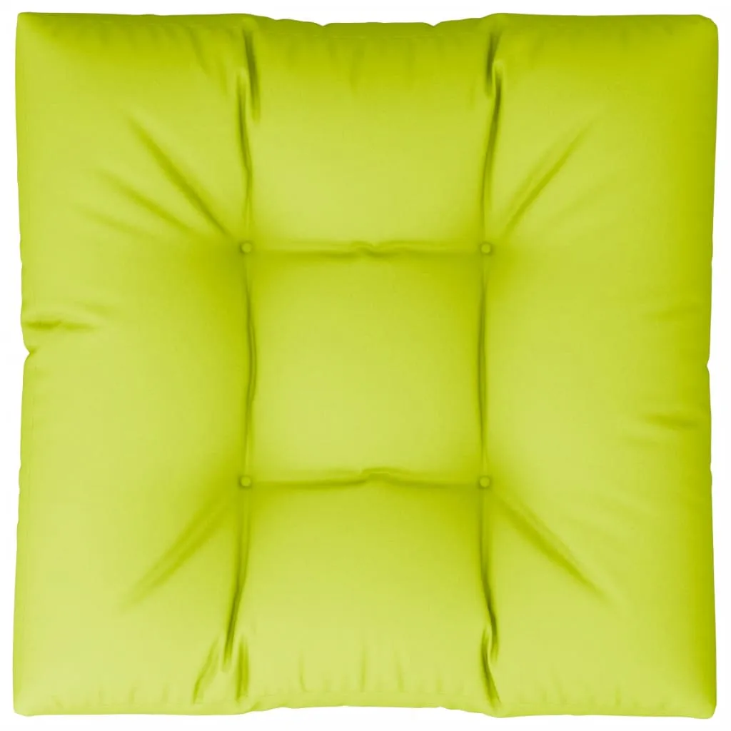 vidaXL Cuscino per Pallet Verde Brillante 70x70x10 cm in Tessuto