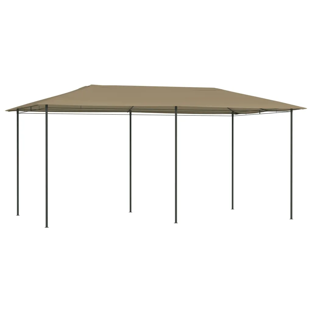 vidaXL Gazebo 3x6x2,6 m Grigio Talpa 160 g/m²