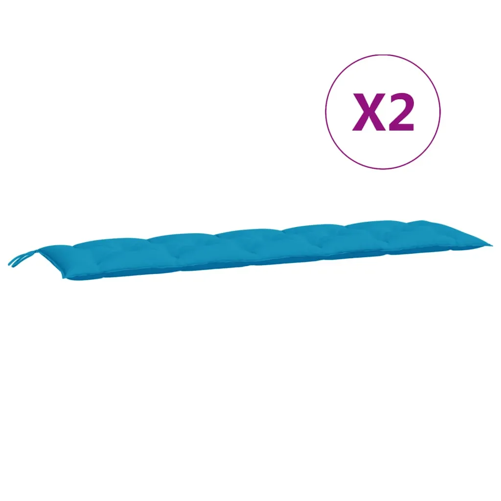 vidaXL Cuscino per Panca Azzurro 180 cm in Tessuto Oxford