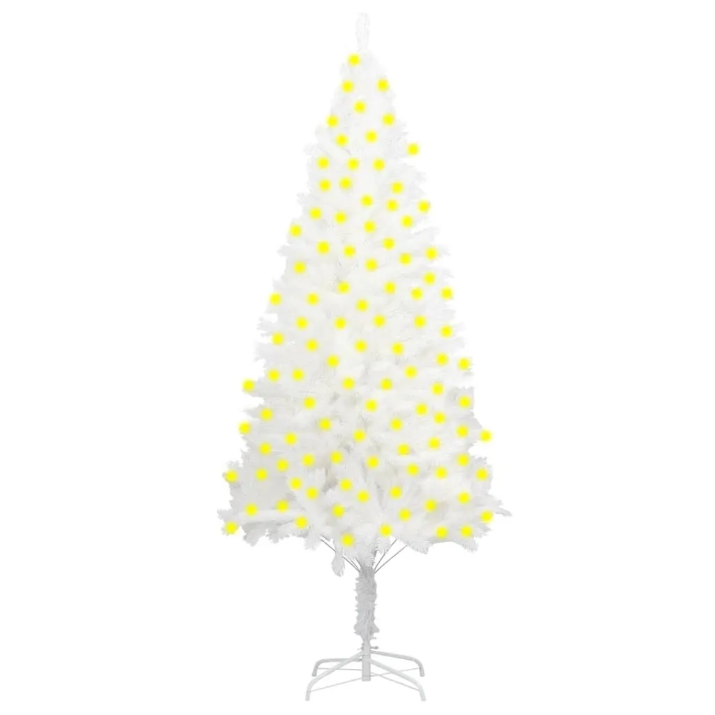 vidaXL Albero di Natale Artificiale con Luci LED Bianco 240 cm