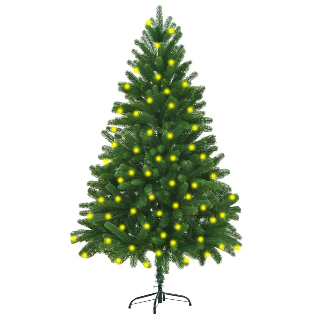 vidaXL Albero di Natale Artificiale con LED 180 cm Verde