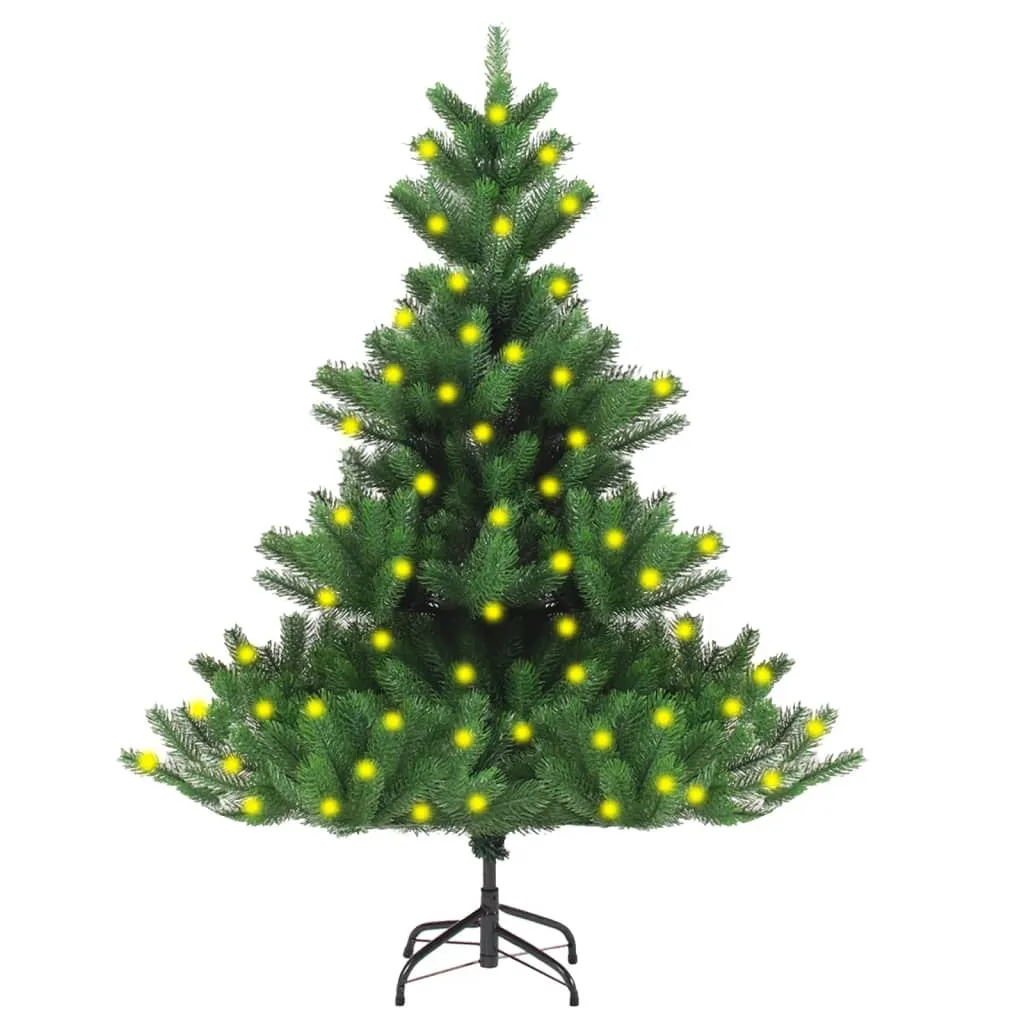 vidaXL Albero di Natale Artificiale Abete Nordmann con LED Verde 120cm