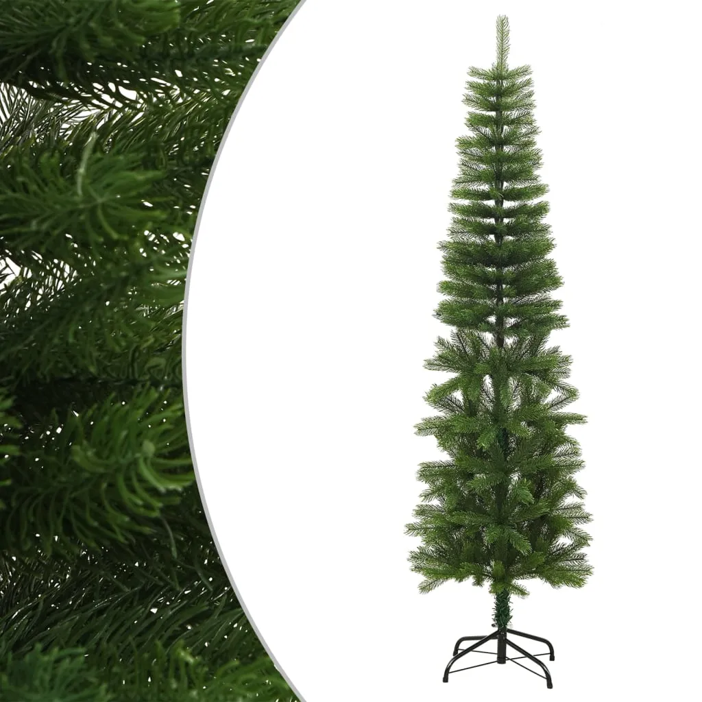 vidaXL Albero di Natale Artificiale Sottile con Base 180 cm PE