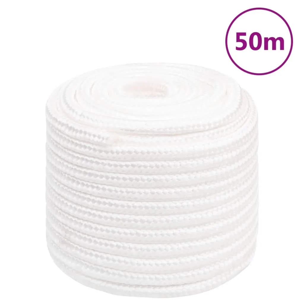 vidaXL Corda Nautica Completamente Bianca 16 mm 50 m in Polipropilene