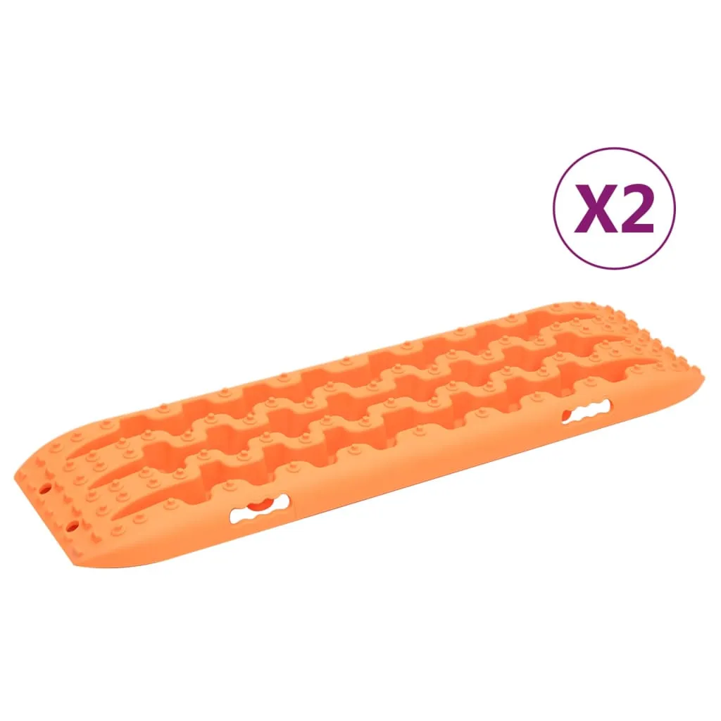 vidaXL Tavole di Trazione 2 pz Arancioni 106x30,5x7 cm Nylon