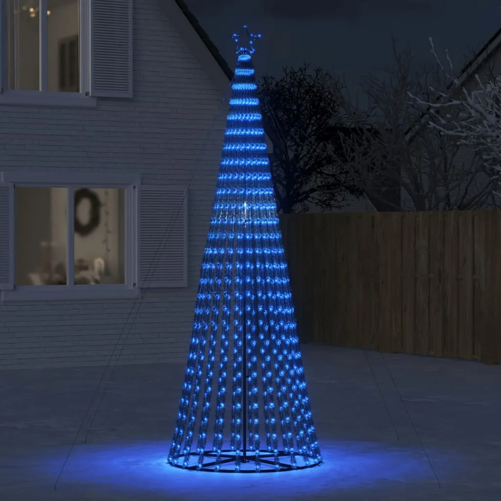 vidaXL Illuminazione Albero di Natale a Cono 688LED Blu 300cm