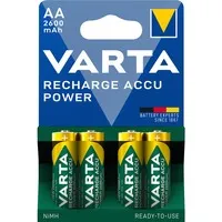 Recharge Accu Power AA 2600 mAh Blister da 4 (Batteria NiMH Accu Precaricata, Mignon, batteria ricaricabile, pronta all''uso)