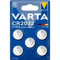 LITHIUM Coin CR2032 (Batteria a bottone, 3V) Blister da 5
