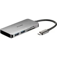 DUB-M610 replicatore di porte e docking station per notebook Cablato USB 3.2 Gen 1 (3.1 Gen 1) Type-C Alluminio, Nero