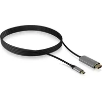 IB-CB020-C 1,8 m HDMI USB tipo-C Argento