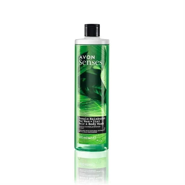 Avon Detergente corpo e capelli  Jungle Rainburst 500ML