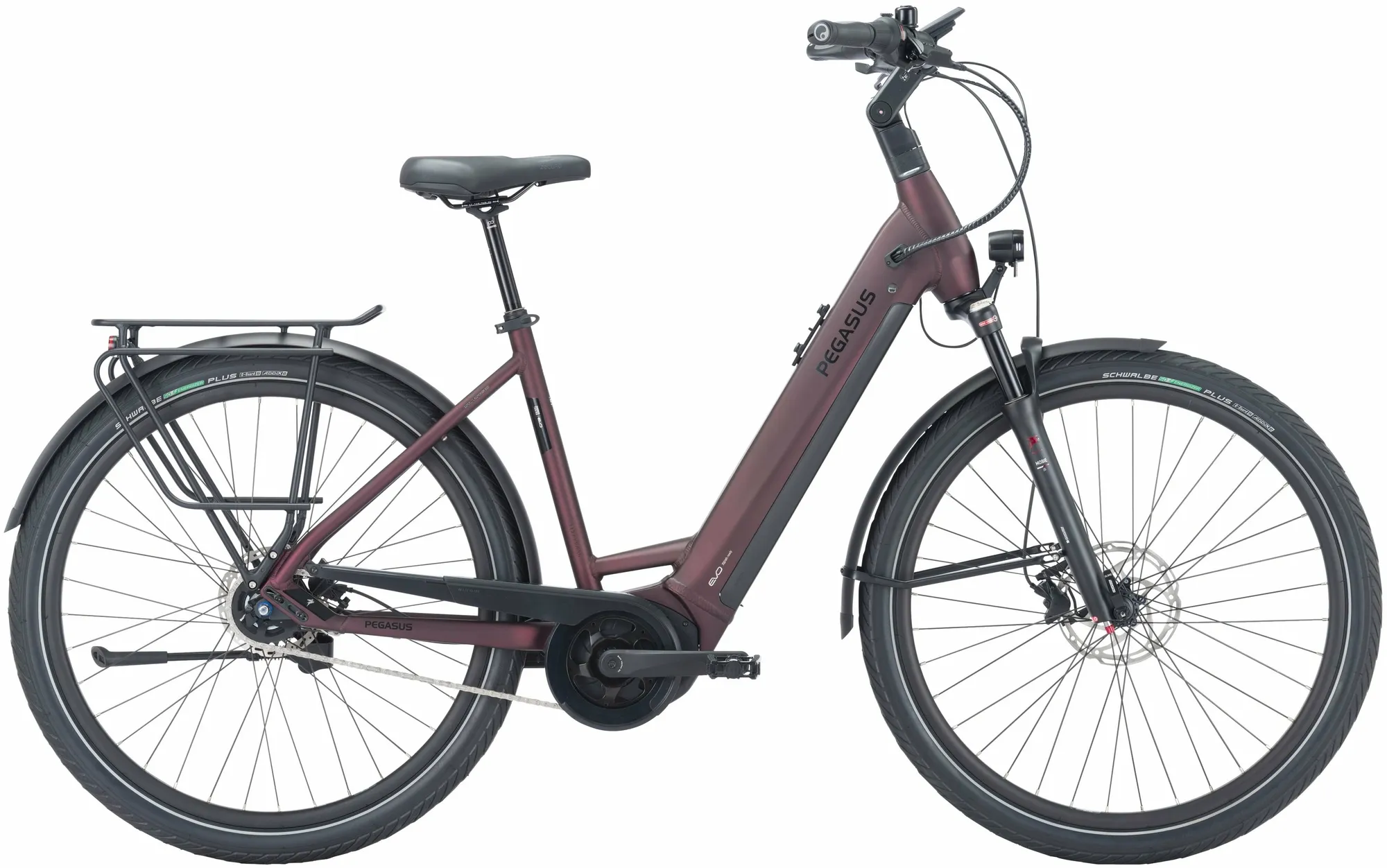  Strong Evo 5R (625 Wh), cambio al mozzo a 5 marce, bici da donna, Wave, modello 2024, 28 pollici 55 cm rosso scuro opaco