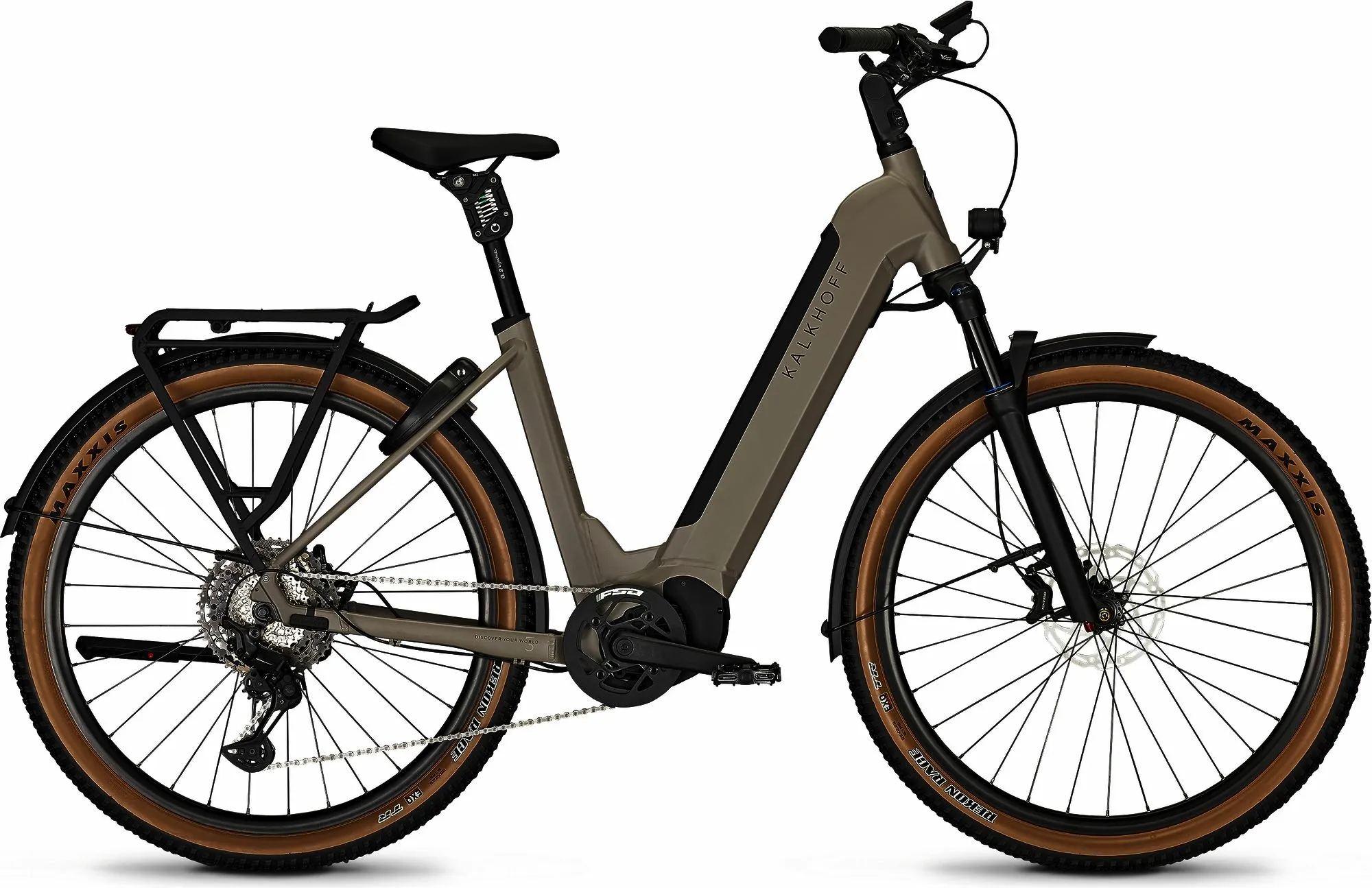 KALKHOFF ENTICE 5.B ADVANCE+ (625 Wh), cambio a 11 velocità, bici da donna, Wave, modello 2024, 29 pollici 58 cm grigio pietra di luna opaco