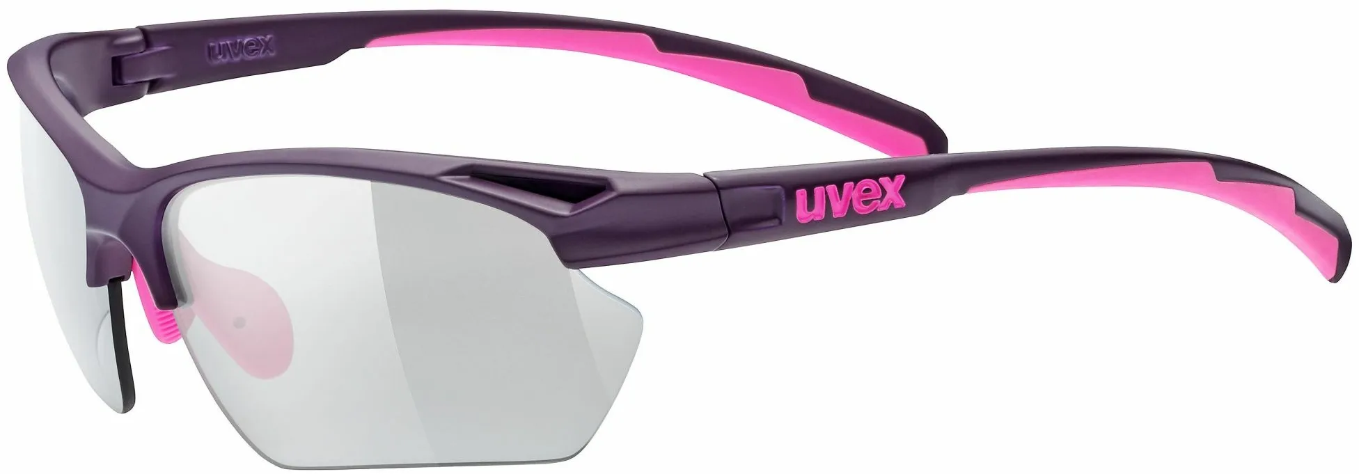 Occhiali sportivi uvex sportstyle 802 sma.vario one size viola-rosa