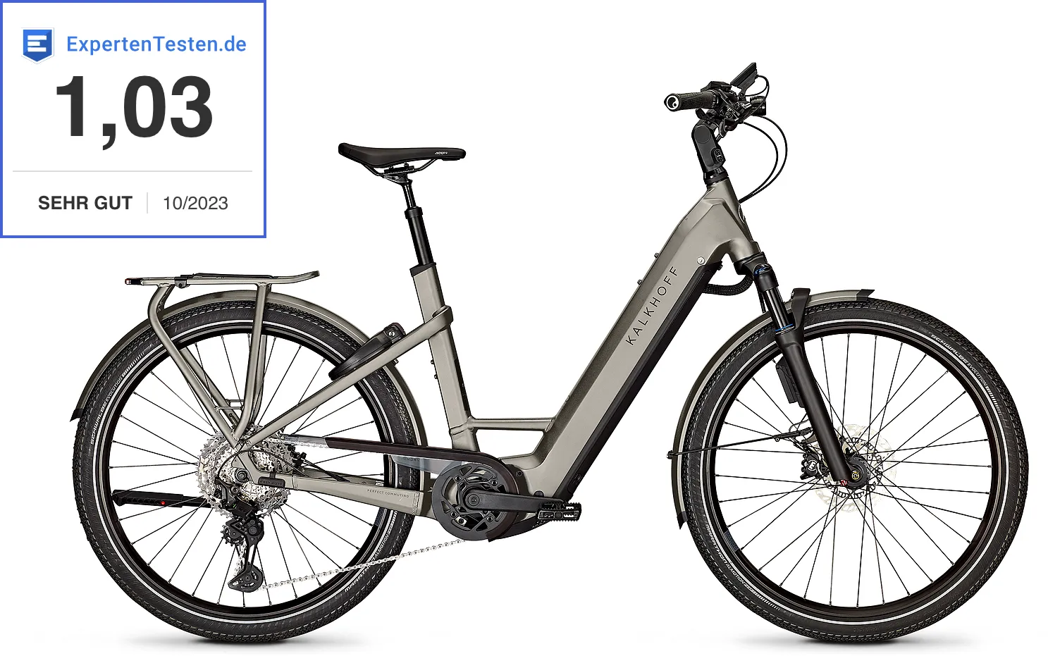 KALKHOFF ENDEAVOUR 7.B ADVANCE+ ABS (750 Wh), cambio a 11 velocità, bici da donna, Wave, modello 2023, 27,5 pollici 48 cm grigio jet opaco