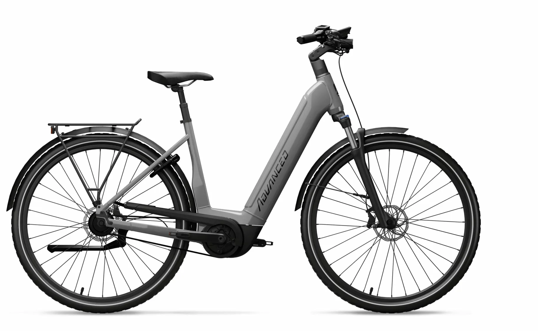  TOUR Pro Wave (625 Wh), deragliatore 10 velocità, bici da donna, Wave, modello 2023, 28 pollici 55 cm Grigio pietra