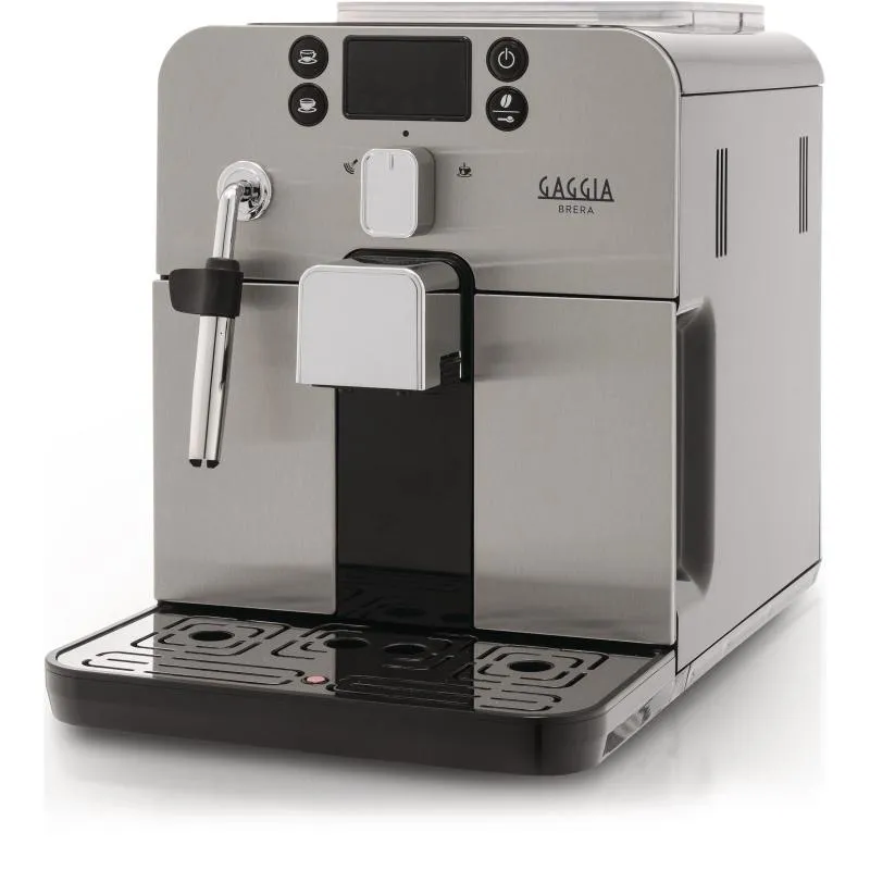  ri9305-11 brera macchina da caffe` automatica per espresso e cappuccino caffe` in grani o macinato 1400 w argento-nero brera black solo macchina