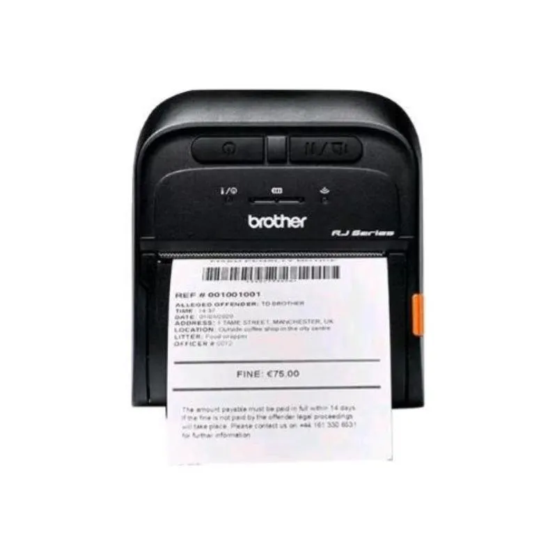 rj-3055wb stampante termica portatile per etichette e ricevute bluetooth 203 dpi ip54 usb nero