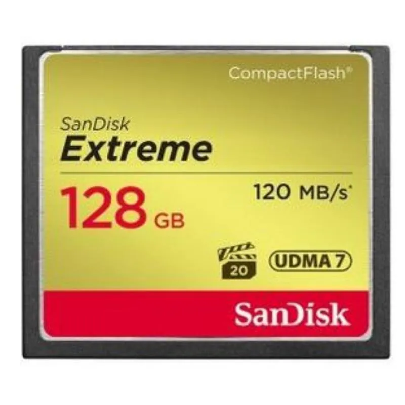  cf extreme 128gb memoria flash compactflash