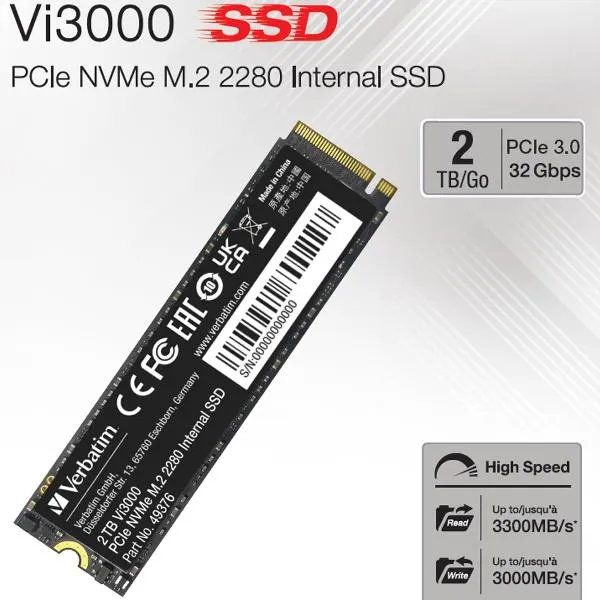  Vi3000 M.2 2 TB PCI Express 3.0 NVMe