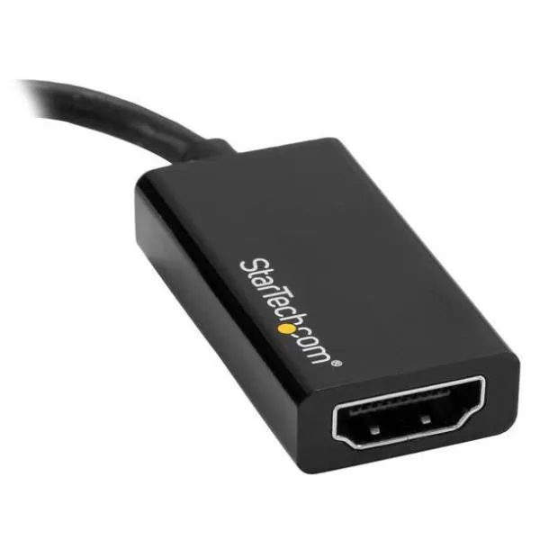 StarTech.com Adattatore DisplayPort a HDMI 4K 60Hz - Convertitore video attivo da DP 1.4 a HDMI 2.0 - Dongle/Cavo adattatore per Monitor/TV/Display HDMI - Connettore DP a scatto