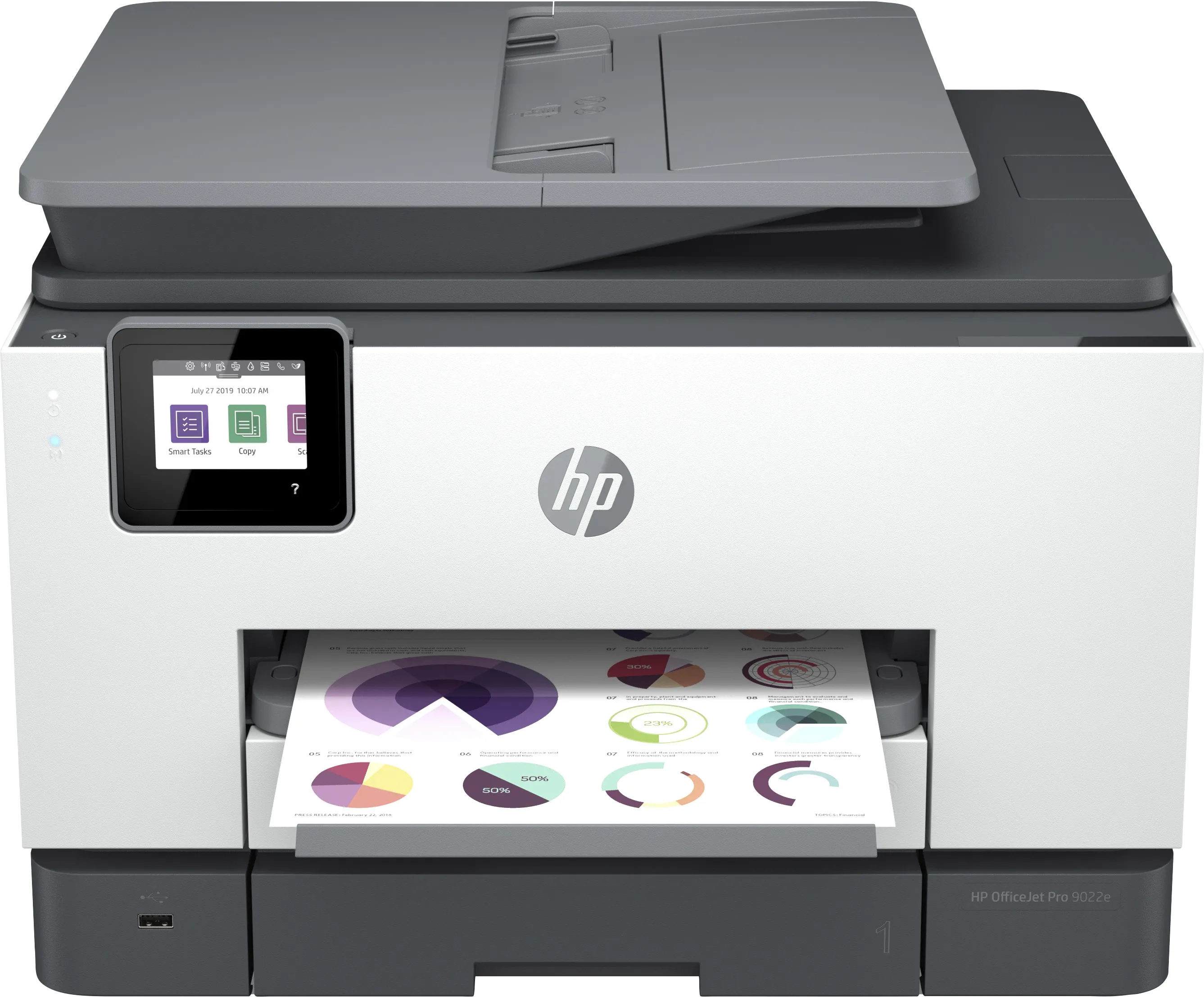  OfficeJet Pro Stampante multifunzione  9022e, Colore, Stampante per Piccoli uffici, Stampa, copia, scansione, fax, +; Idoneo per  Instant Ink; alimentatore automatico di documenti; Stampa fronte/retro