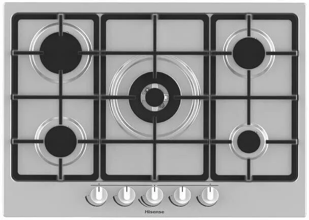  GM773XF piano cottura Acciaio inossidabile Da incasso Gas 5 Fornello(i)