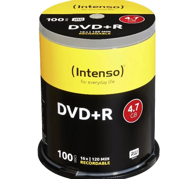 DVD+R 4.7GB 16X SLIM CASE 100PZ.