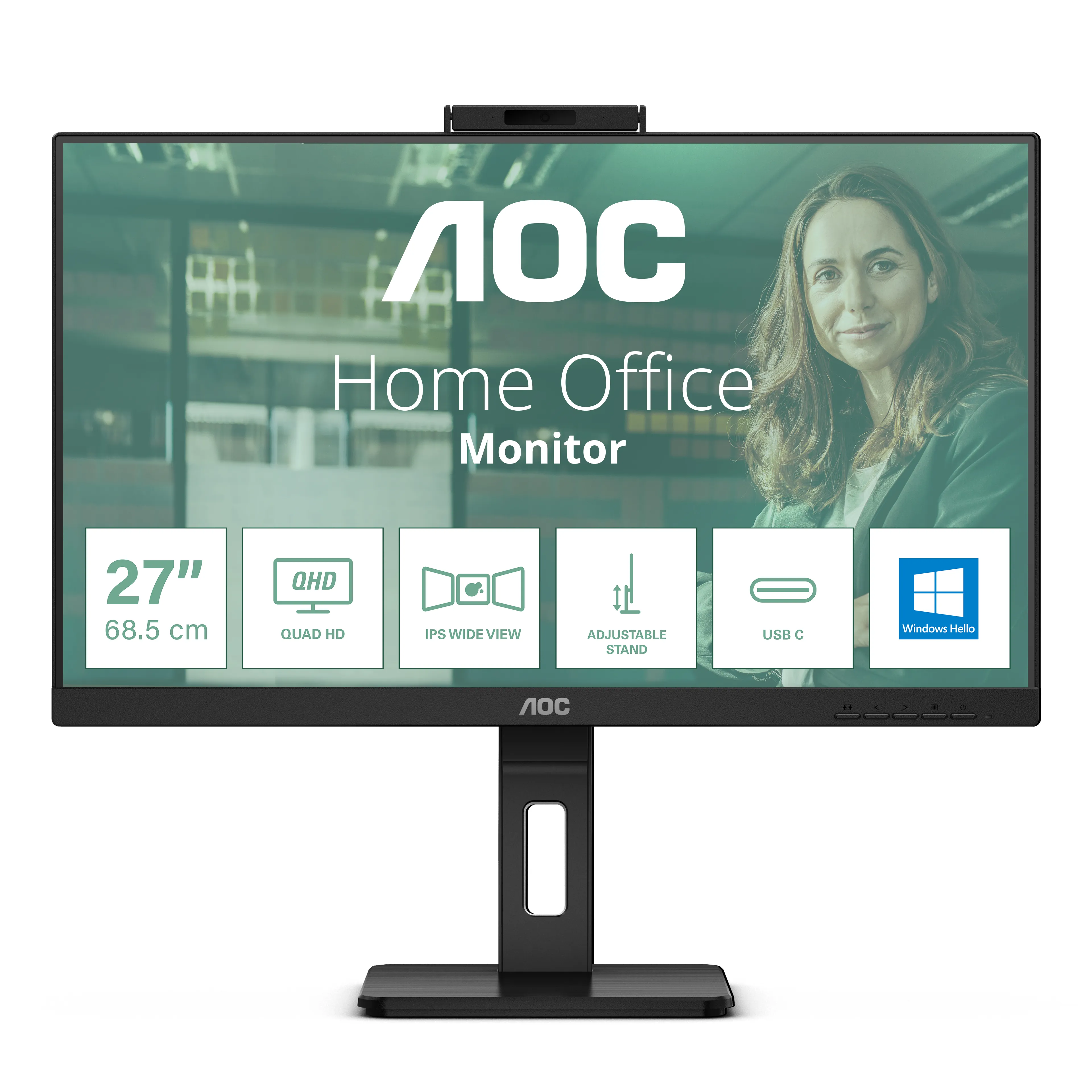  Q27P3QW Monitor PC 68,6 cm (27") 2560 x 1440 Pixel Quad HD Nero