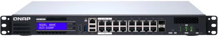  QGD-1600P Gestito Gigabit Ethernet (10/100/1000) Supporto Power over Ethernet (PoE) 1U Nero, Grigio