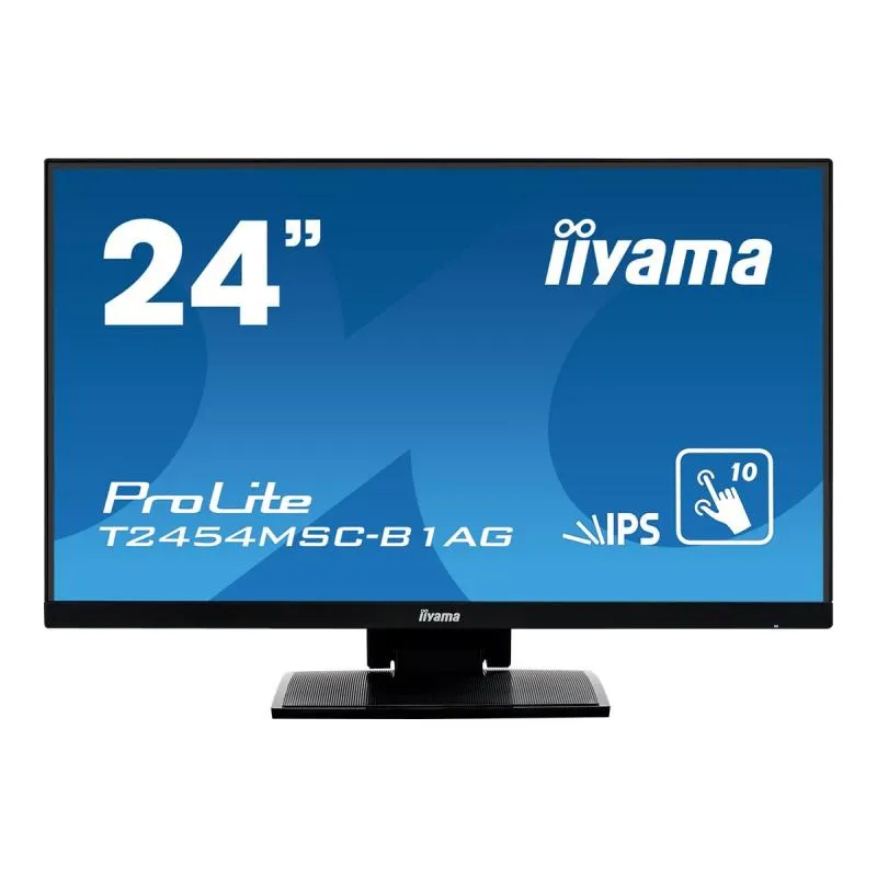 iiyama ProLite T2454MSC-B1AG Monitor PC 60,5 cm (23.8") 1920 x 1080 Pixel Full HD LED Touch screen Multi utente Nero