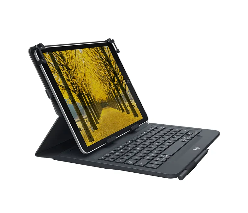  Universal Folio Cover iPad o Tablet con Tastiera Bluetooth Wireless, Per la maggior parte dei tablet da 9-10", iOS, ‎Android, Windows, ‎Italiano Qwerty, Nero