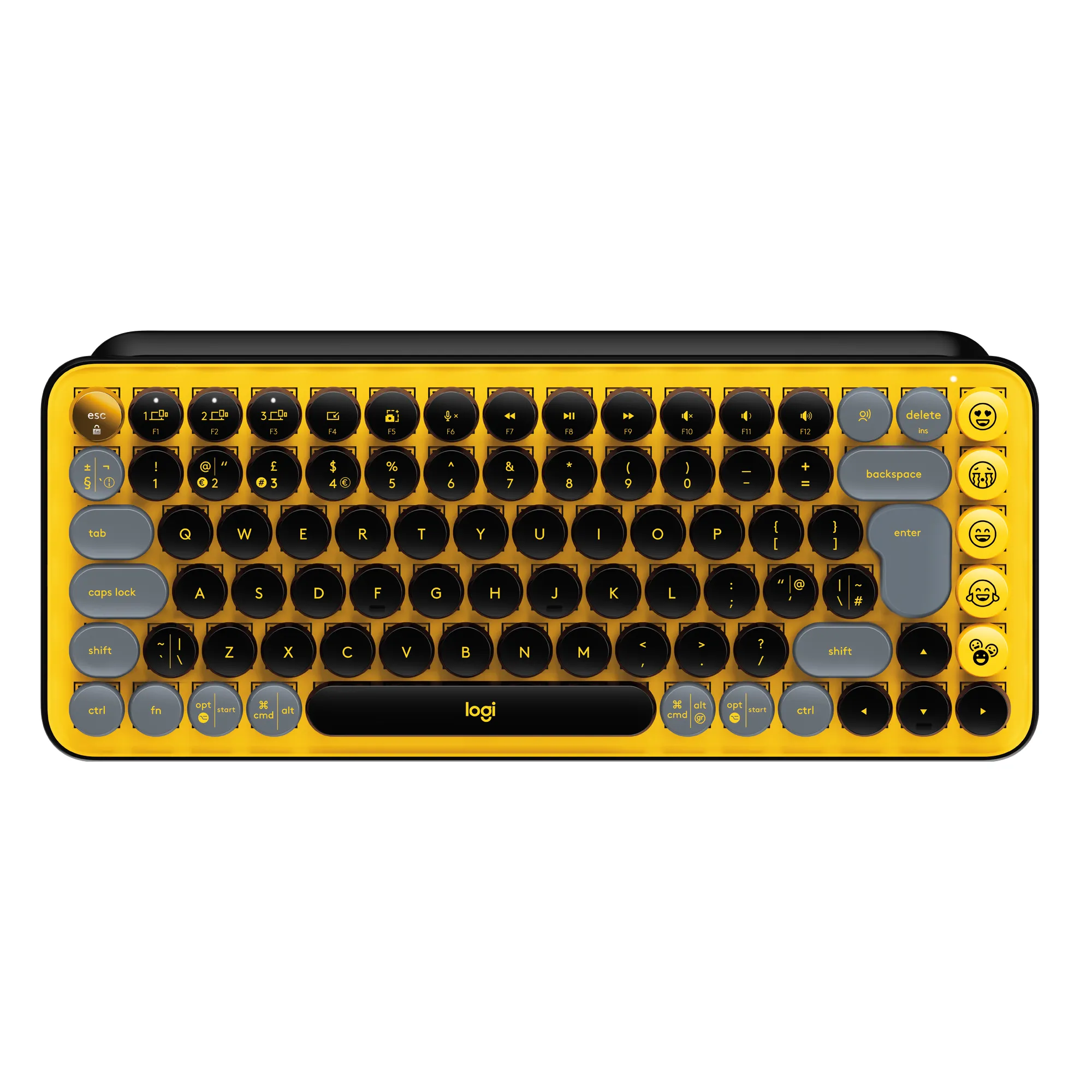  POP Keys Tastiera Meccanica Wireless con Tasti Emoji Personalizzabili, Design Compatto Durevole, Connettività Bluetooth o USB, Compatibilità Multidispositivo e OS - Blast